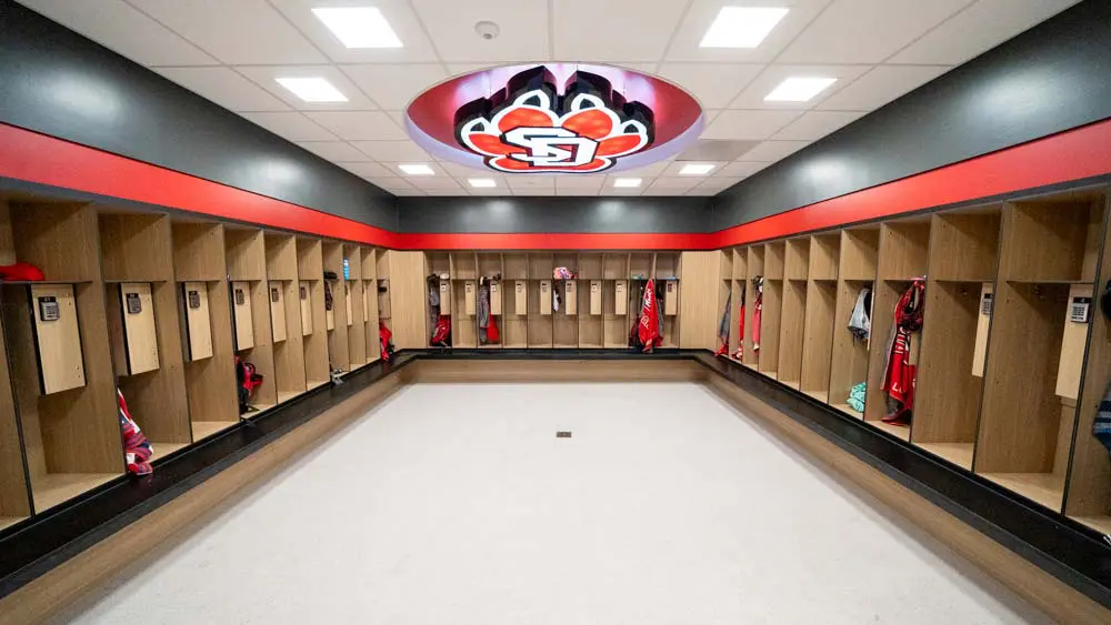 empty locker room